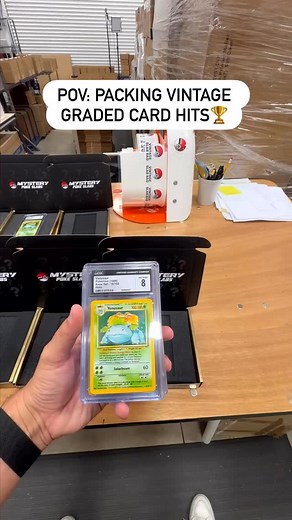POV: PACKING VINTAGE GRADED CARD HITS🏆 Order by midnight to chase these hits and way more🔥🏆 Daily chases of Authentic Graded Pokémon Cards, Mystery Booster Packs, and Insane Giveaways await only at MysteryPokeSlabs.com | Mystery Poke Slabs