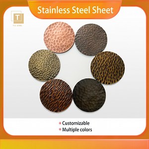 [Hot Item] Round Hammered Rose Gold Copper Hammered Copper Charger Plates Sheet Wall Cladding Decorative Metal Sheet for Home Decoration