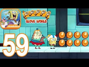 SpongeBob Patty Pursuit - Glove World Game Plus mode - Walkthrough Video Part 59 (iOS)