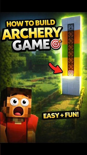 HOW TO BUILD ARCHERY GAME in Minecraft 🎯 (Easy Redstone Build!)