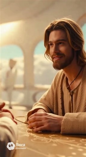 Heavenly Sit Down: God Briefs Jesus Like a Boss ☁️🕶️ #parody #skit