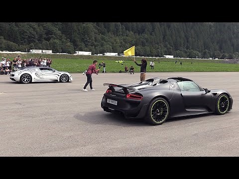 Porsche 918 Spyder vs Bugatti Veyron Grand Sport Vitesse
