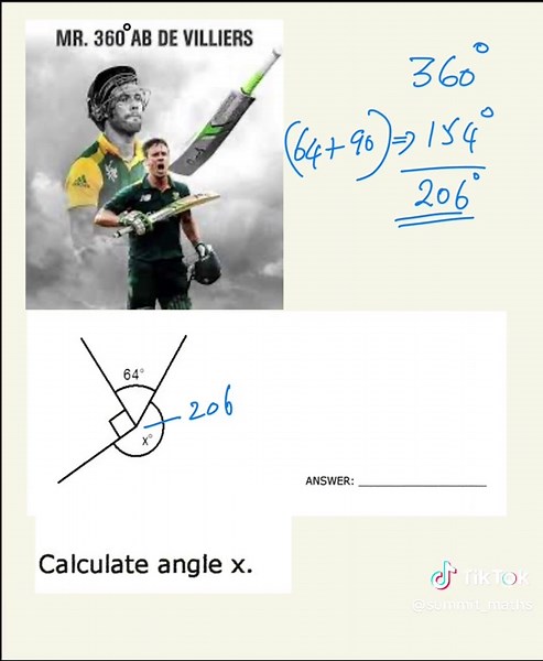 Solve X – Angles All Around with AB de Villiers!
