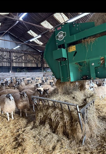 Watch Combi-Bale, our NEW dual-function machine to both feed and bed, chew through a silage bale! #sheepfarming #dairyfarming #beeffarming #livestockfarming #ukfarming