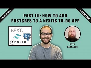 Part III: How to add Postgres to a NextJS To-Do App