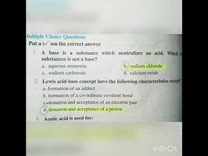 MCQs , Chapter 10, 10th Class Chemistry