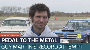 Speed star Guy Martin's world record attempt - Latest From ITV News