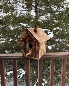 Traditional Rustic Birdhouse - Handmade in USA - Etsy