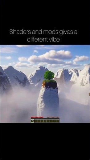 Shaders and Mods gives a different vibe #minecraftshader #minecraftrealistic #minecrafttexture