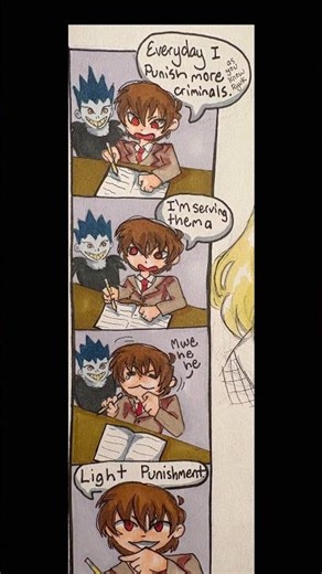 Death Note Comics #art #comic #anime #deathnote #animeart #animestyle #drawing #funny #animedrawing