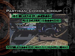 E58: Yaesu FT-710 JS8Call Settings