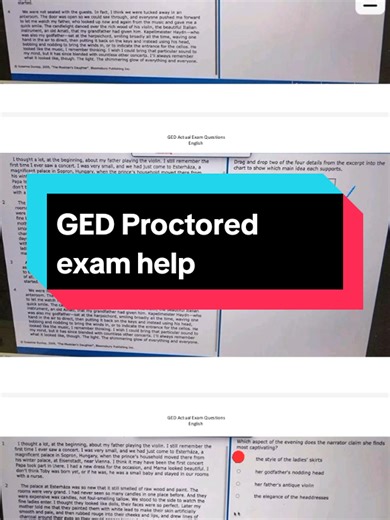 How to pass GED Proctored exams, we can help you pass all your GED Proctored exams #proctoredexam #gedstudyguide #passged #gedlanguagearts #gedmath