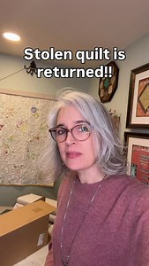 17K views · 10K reactions | This is such amazing news! Thank you to all who were involved in getting my stolen quilt home. The return field on the label is empty. I have no context whatsoever. But ITS HOME after going missing while teaching at the Minnesota quilt show this past summer. Thank you to any involved in pressuring for its return!! You have my forever gratitude. | White Arbor Quilting, Bethanne Nemesh | Facebook