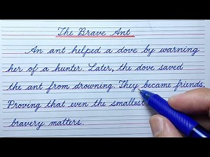 Cursive writing practice | Cursive handwriting practice paragraph | Story in English cursive writing