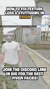 How to fix Texture Loss & Stuttering in FiveM! #shorts