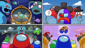 Recopilación de las animaciones de AMONG US que más me han gustado y a la gente también, incluyendo la nueva animación de Aventuras en SUBMERGED🐳🦑 #amongus #amongusanimation #animacion | ToonAnimations