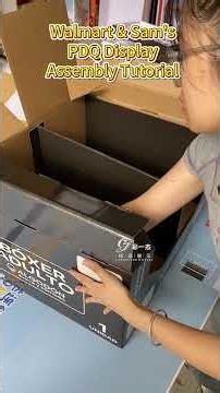 Black Dual-Compartment PDQ Display Assembly | Retail Display for Walmart & Sam's Club