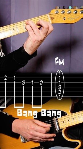 Bang Bang Guitar Intro - Nancy Sinatra Tabs #guitartutorial #guitartabs #classiccover
