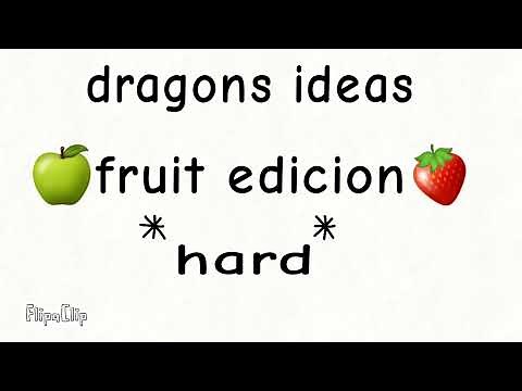 Paper dragons ideas pt3 🍏Fruit edition🍓(read desc)
