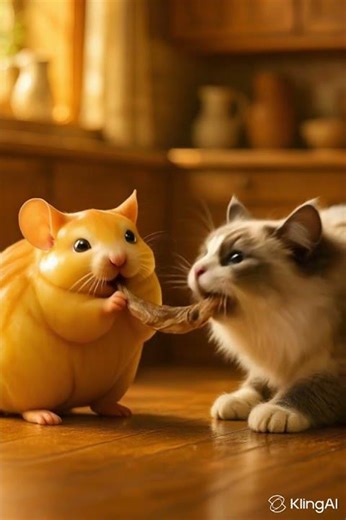 Cat vs Hamster: Who Will Win?!#animals#cute#funny