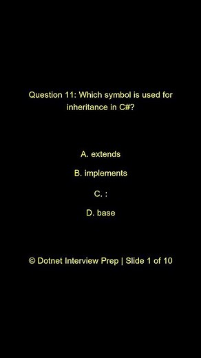 Dot Net Programming Questions – Part 2 | C# Intermediate Practice Set | Inheritance, LINQ & Async Q1