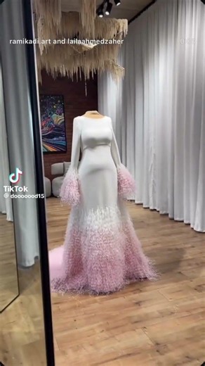 For a special moment with @Lilaahmedzaher, we envisioned a piece that felt timeless, feminine, an...