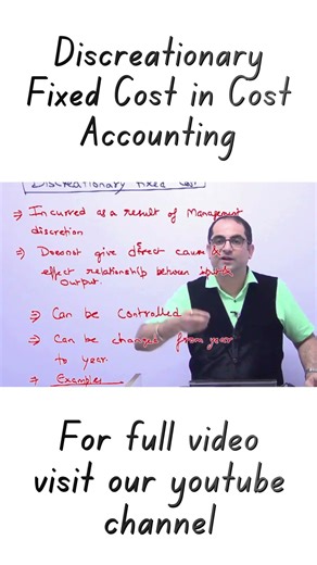 What Is Discretionary Fixed Cost? | Cost Accounting Explained | Cost Accounting Theory Part 8
