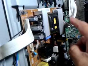 Como probar una tv LCD Samsung cuando no sirve la fuente de alimentacion...