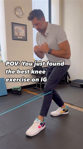 Dr. Patrick Malartsik | Pain & Mobility Specialist on Instagram: "This one will blow your mind 🤯 ✅ In order to stabilize the knee, you must be able to control it eccentrically. This exercise works the hips, leg, and ankle. We work the knee into extension as well as controlled eccentric flexion up to when it’s parallel with the ankle joint. ✅ Knee pain can be difficult to fix and there could be a lot of different reasons for your pain. Give this one a try and see how you feel 💪🏻 ✅ Doing this e