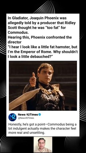 Joaquin Phoenix Confronted Ridley Scott Over “Too Fat” Comment on Gladiator Set