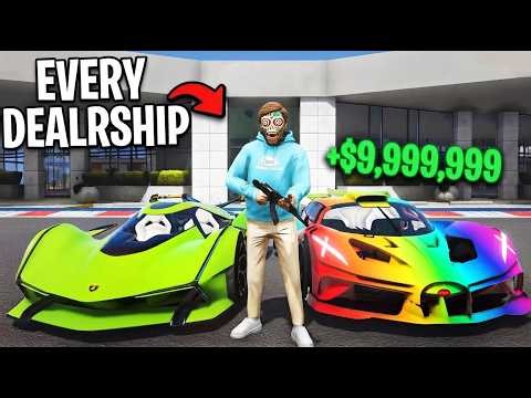 I Robbed Every Car Dealership in GTA