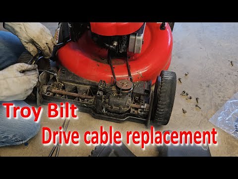 Replacing the drive cable and blade control cables on a Troy Bilt