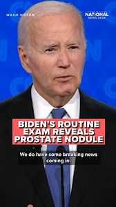 A small nodule has been found on former President Joe Biden’s prostate, as first reported by ABC News, and further testing is needed to understand why. https://bit.ly/4iYjUXP | The National Desk - TND