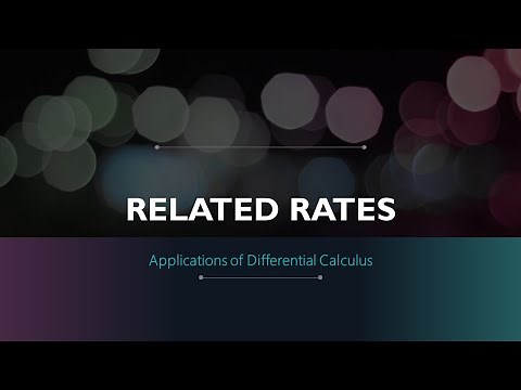 How to Solve Related Rates Problems | Differential Calculus