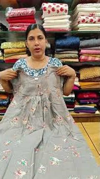 Own Brand Cotton Pleated Nighties.Ready To Ship.Cathy's Collections.For Booking 9497352940 #nighties