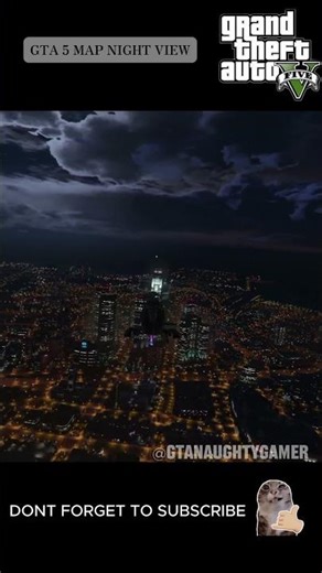 Helicopter Night View 🌙🚁 | Stunning City Lights GTA 5 #gta5 #gta #gaming #girlgamer #viral #shorts