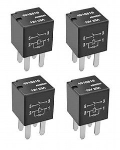 4016819 Automotive Purpose Relays, 4 Pin 12VDC 20A Power Relay Fuel Pump Relay Replace 303-1AH-C-R1 U01, 4 Pack