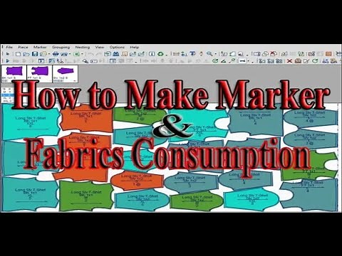 How to Make Marker/ Marker Making & Fabrics Consumption/ Optitex marker making/ Optitex-tutorial
