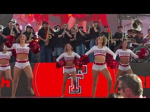 Texas Tech Pom Squad Big 12 Tournament Pep Rally 3/13/2025