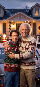 Merry Christmas to you all! #backtothefuture #ghosybusters #diehard #alien #terminator #homealone @christopherlloyd | Delorean 01955