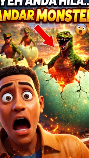 STATION PAR MONSTER ANDA 😮🥚|| Indian bike driving 3D || #gta​ #shorts​