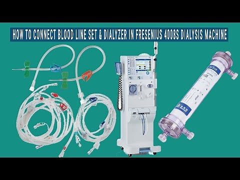 Dialysis ।। Fresenius dialysis 4008s ।। How to Connect Blood Line Set & Dialyzer in Fresenius 4008