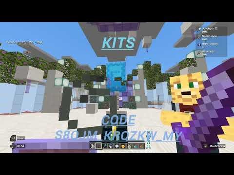 Bedrock kitpvp realm with java pvp and lifesteal mods