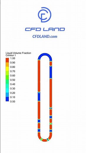 Pulsating Heat Pipe Simulation: ANSYS Fluent CFD #short #ansys #cfd #fluent #physics #education