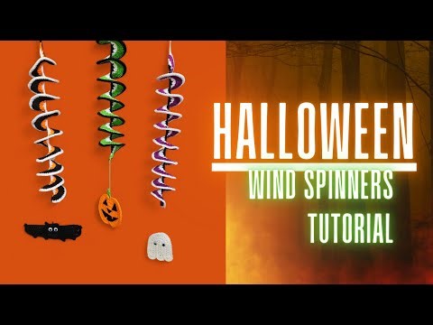 How to crochet Halloween wind spinners