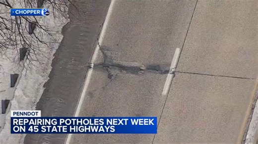 PennDOT says pothole repairs are coming for Philadelphia area roadways