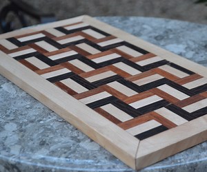 Handcrafted 100-piece Segmented Cutting Board!