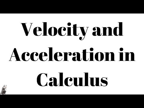 Introduction to Velocity and Acceleration in Calculus