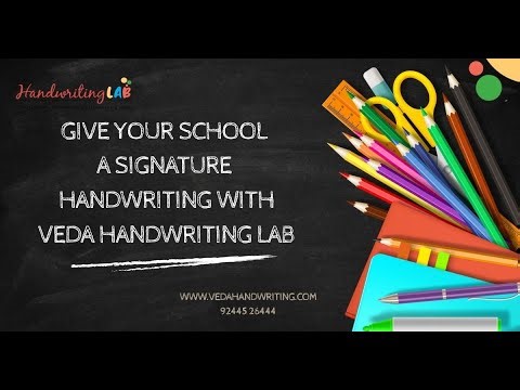 Give Your School a Signature Handwriting — Veda Handwriting Lab