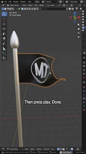 With this tutorial your flag animations will level up big time! 🤩#blender3d